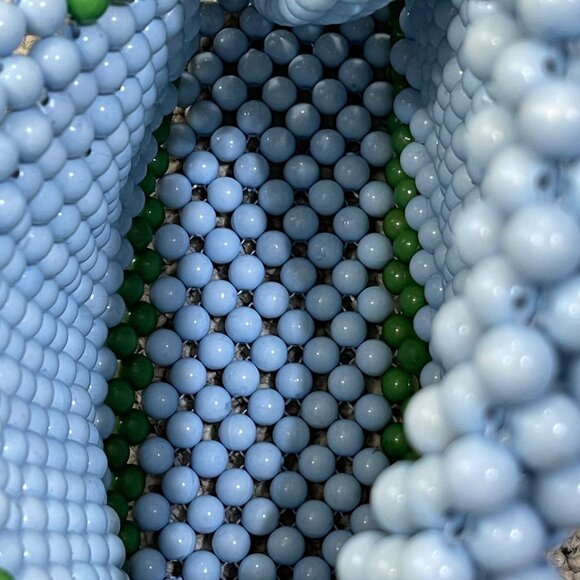 Kate Spade x Target Colorblock Beaded Crossbody Bag Blue Green New Purse - Picture 4 of 6